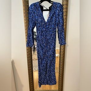Zara blue midi dress